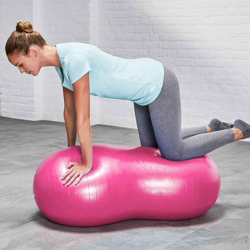 Anti-Burst Peanut Yoga Ball with Pump